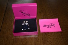Signed Vintage Wendy Gell Sailor Figural Brooch Enamel Pave Rhinestones 2"x2"