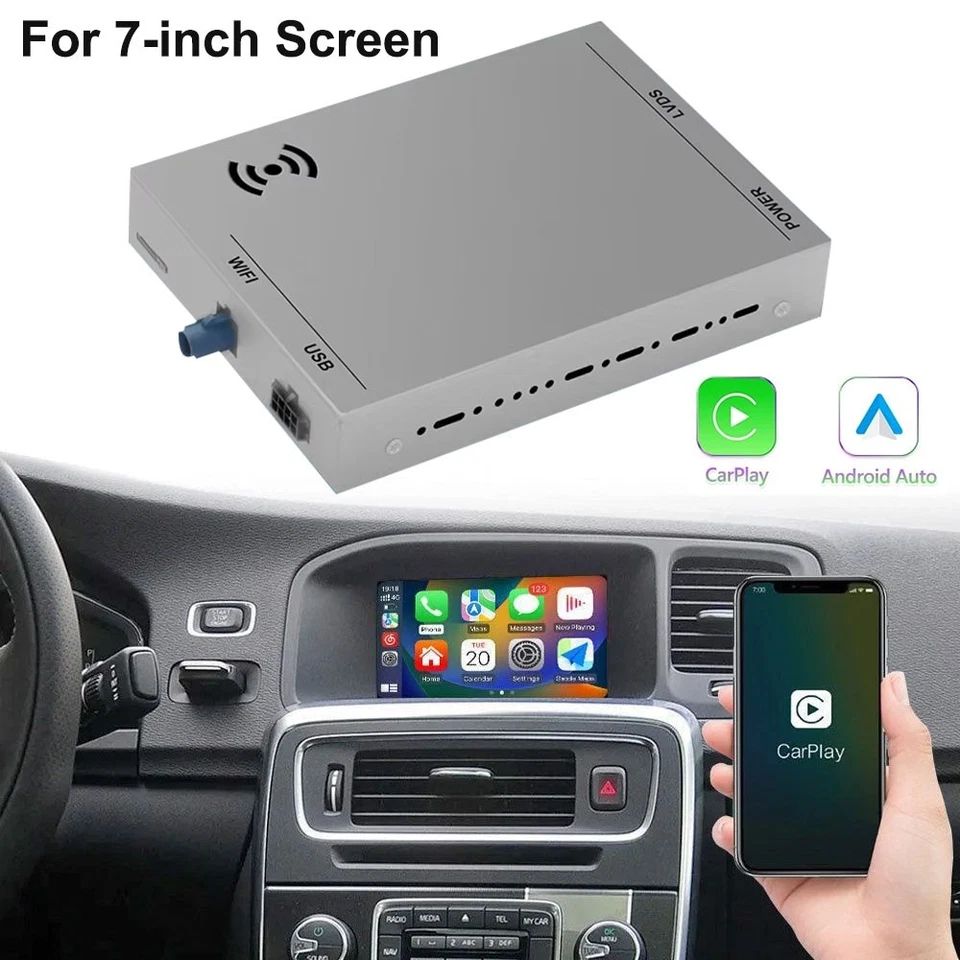 7" Wireless Carplay Apple&Android Auto Navigation Retrofit For Volvo V40 V60 S60 - Image 3 of 4