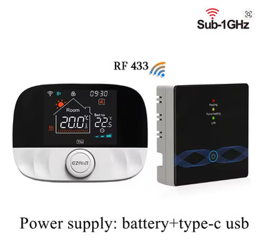 WiFi Smart Thermostat RF433 Tuya App Steuerung für Fußbodenheizung/Gasboiler
