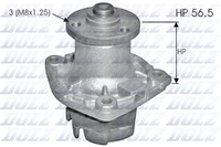 Dolz Wasserpumpe MotorküHlung S348 FüR Fiat 127 Lancia Panda Y10 Duna Fiorino Up