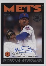 2021 Topps 1986 Baseball Black 112/199 Marcus Stroman #86A-MST Auto 09yc