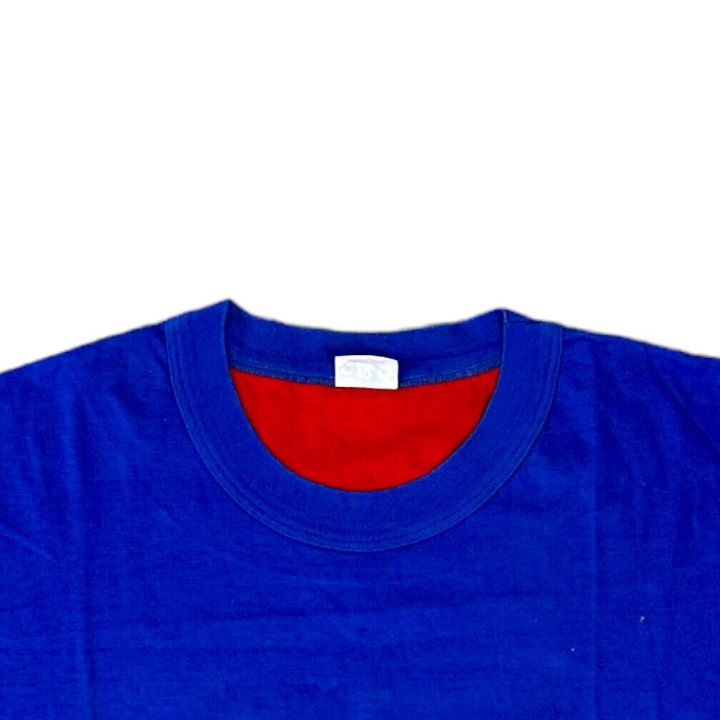 T shirt Fila vintage regolare manica corta blu uomo piccola