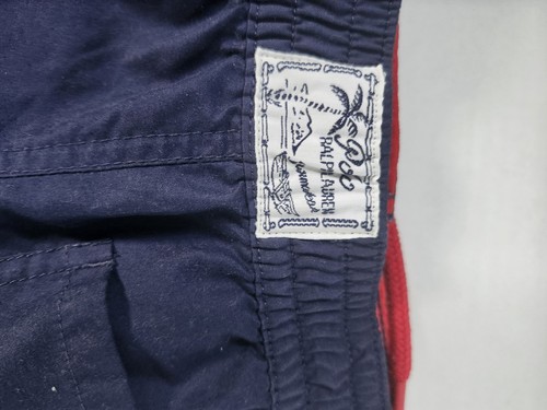 Polo Ralph Lauren Swim Trunks Little Boys Size 5 Navy Blue/Red Big Pony Lined - Picture 4 of 9