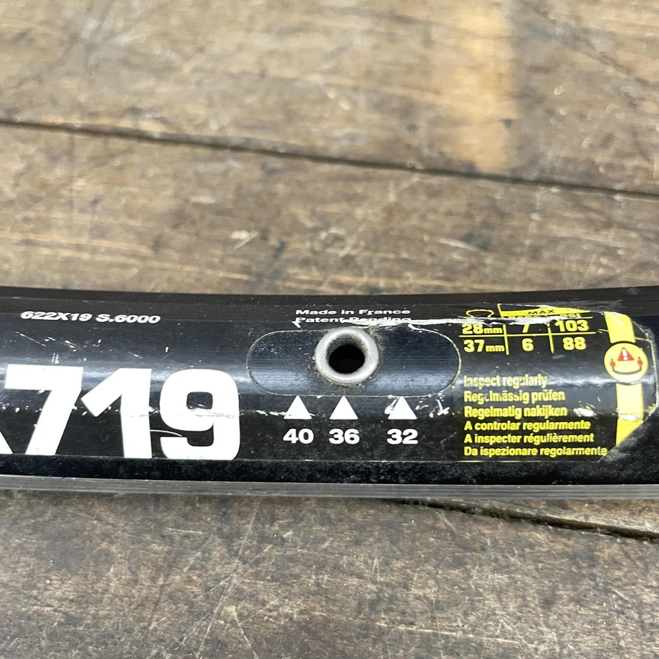 Mavic A719 700c 36h Rim 622x19 Touring Eyeleted 36 France Rim Brake - Image 3 of 4