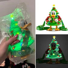 2025 Disney Donald Duck Christmas Tree Light Up Sipper Cup Figure *SEALED IN BAG
