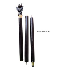 Bat wooden walking stick,Folding handle,Vintage Designer, Walking Stick, head ca