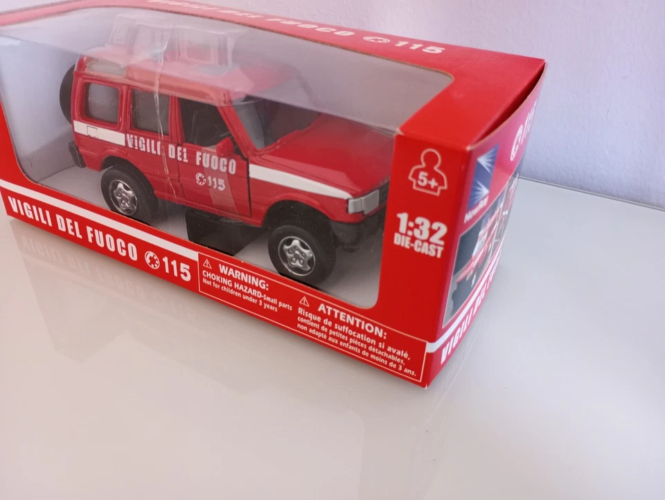 modellino land rover discovery vigili del fuoco rossa 1/32 newray - Immagine 2 di 2