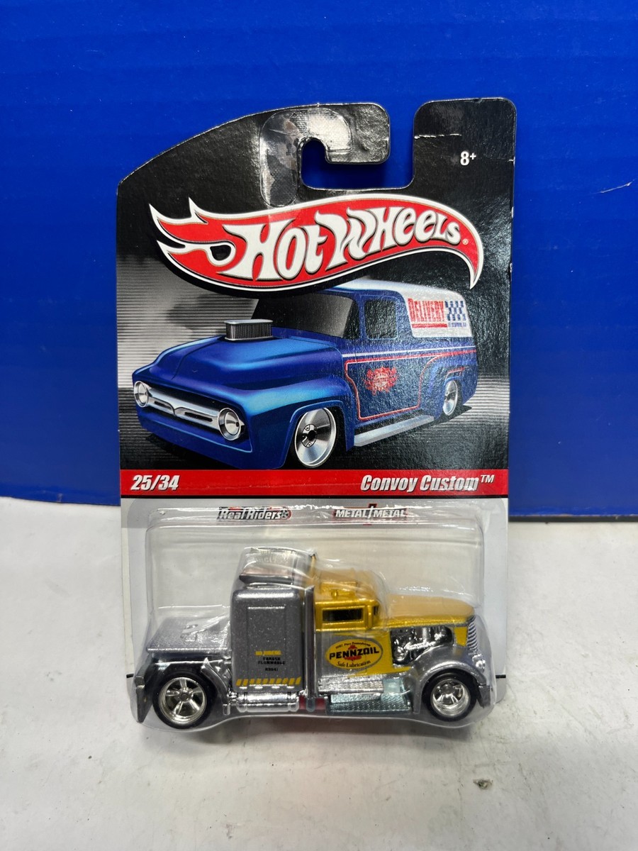 ホットウィール　convoy custom 1/64 HOT WHEELS SLICK REAL RIDERS 25/34 CONVOY CUSTOM PENNZOIL