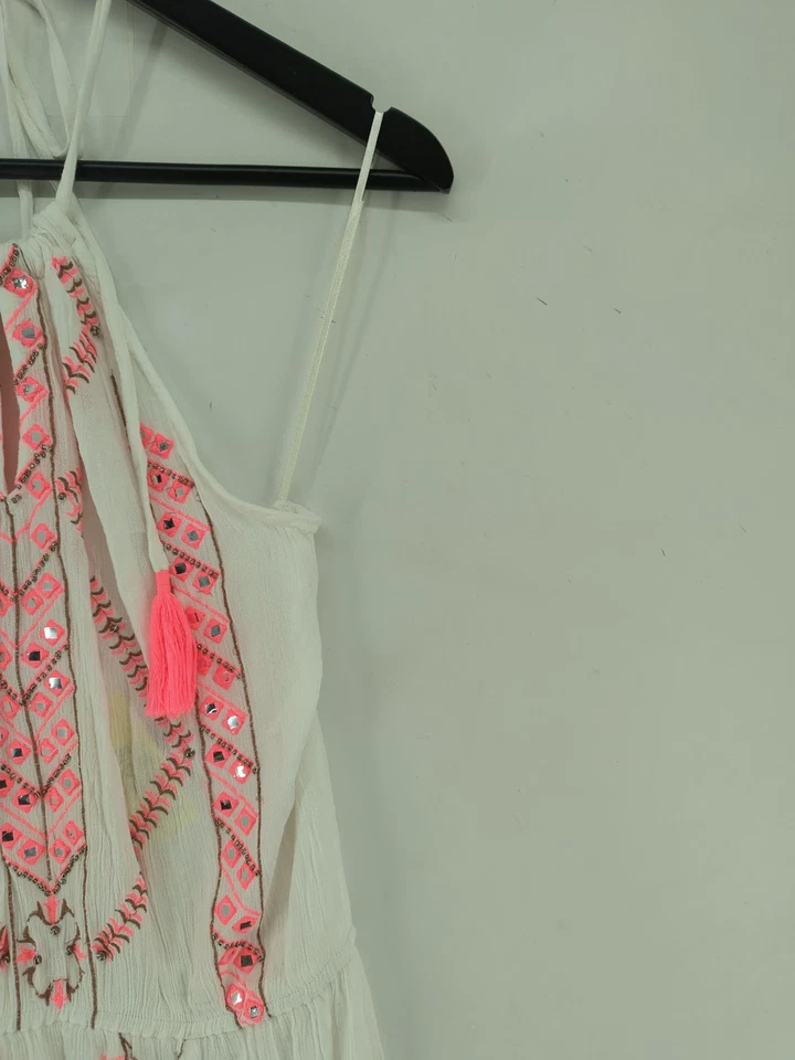 Maxi Vestido Butterfly by Matthew Williamson UK10 en Blanco Foto 4 de 4