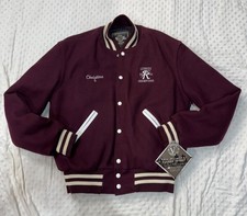 VTG NEW 2003 Holloway Womans Burgandy Letterman/Varsity Jacket Size Small
