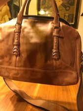 Zara Basic Handtasche Karamell Braun Shopper Aktentasche Umhängetasche Laptop U4