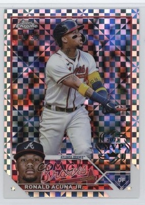 2024 Chrome 2023 Topps MVP Buybacks X-Fractor /99 Ronald Acuna Jr Acuña #39 h2j