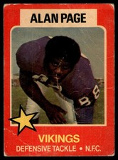 1975 Wonder Bread Alan Page Minnesota Vikings #1 PR