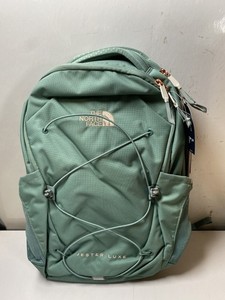 The North Face Women's Jester Luxe Backpack, Dark Sage/Burnt Coral Metallic