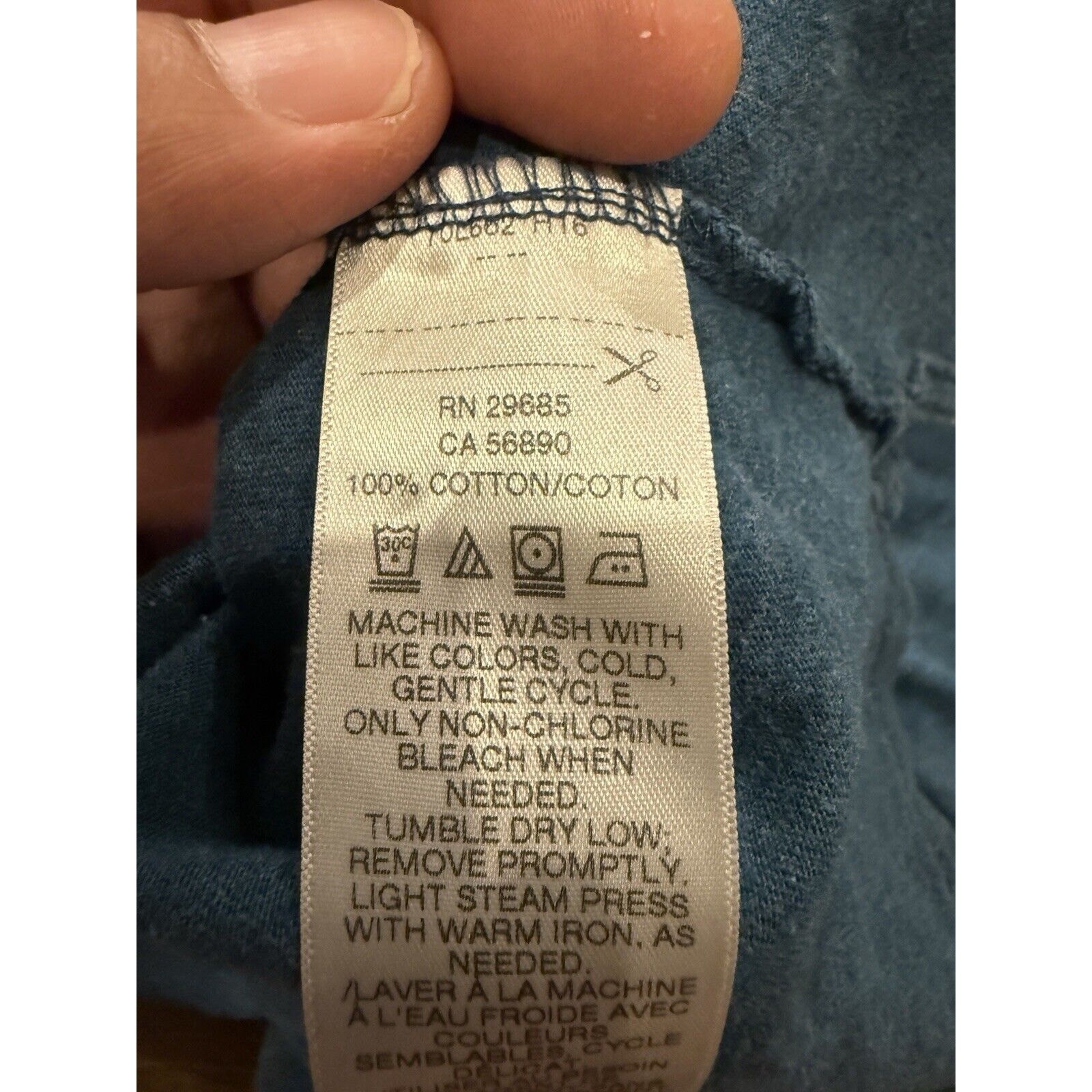 Pendleton Mens Blue Crew Neck Pullover Front Pock… - image 6