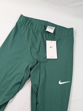 Nuevo Nike Dri-FIT Correr Entrenamiento Mallas Dri-Fit Medias Spandex Pantalones Verde
