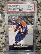 Connor McDavid 2015 Upper Deck Hockey Rookie Card RC #CM-24 Graded PSA 10. rookie card picture