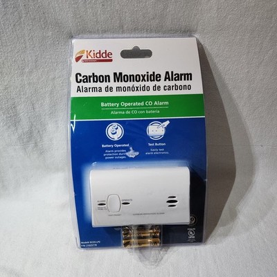 Kidde Carbon Monoxide Detector Battery Powered CO Alarm White Portable