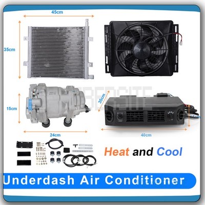 12V Electric Cool & Heat Universal Underdash Air Conditioner DC Auto Car A/C Kit
