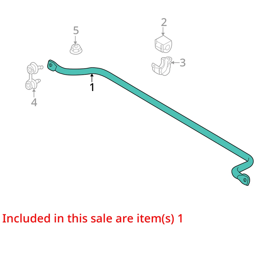 Barra estabilizadora trasera BMW X5 2004 AWD OEM 105 k millas (LKQ ~ 423952338) Foto 4 de 4