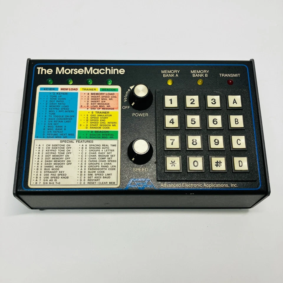 AEA MM-3 Morse Code Memory Keyer The Morse Machine for Ham Radio CW Operator - Image 2 of 4