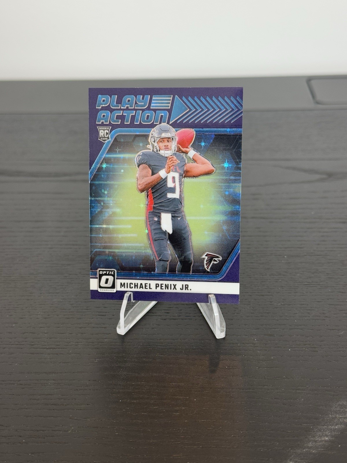 2024 Donruss Optic Michael Penix Jr. Play Action Rookie Purple Stars 7/25 SP