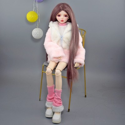 Complete Set 1/3 BJD Doll With Fashion Clothes Set Eye Changeable Dolls