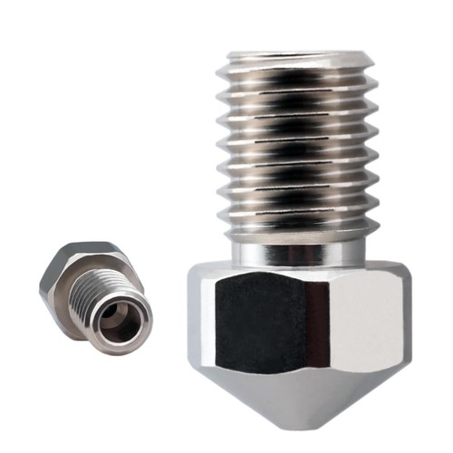 Micro Swiss .4mm Brass Plated Wear Resistant Nozzle for Flashforge Creator Pro 2 - Afbeelding 2 van 4