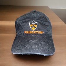 Princeton University Baseball Hat Cap Strap Back Black Adjustable