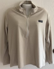 Simply Southern Ivory/bone Fleece Quarter Zip Size MED Long Sleeve Top Textured