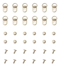 30 Sets Shoes Boot Lace Hooks Loop Ring with Rivets Shoe Boot Buckle