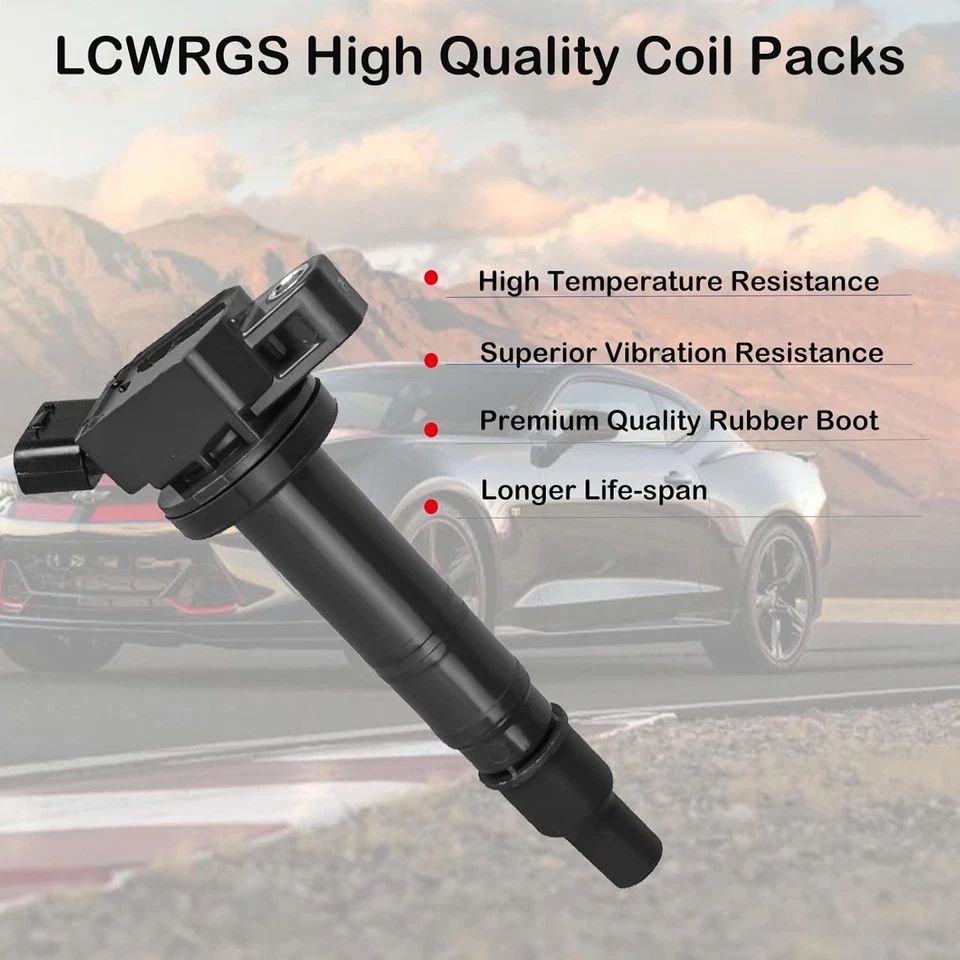 Paquetes de bobinas de encendido de 6 piezas para Toyota Tacoma 4Runner Tundra FJ 4,0 V6 2005-15  Foto 4 de 4