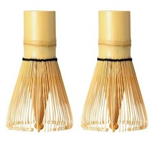 BlendWell 100 Prong Bamboo Matcha Whisk, Pack of 2, Traditional Chasen for Sm...