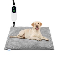 Pet Heating Pad for Cats Dogs, Electric Heated Dog Bed Indoor with Timer, 9 L...
