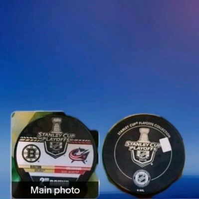  2019 STANLEY CUP PLAYOFFS BOSTON BRUINS VS COLUMBUS BLUE JACKETS NHL PUCK 2ND R