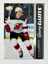 2021-22 Upper Deck Clear Cut Young Guns Mason Geertsen - Devils