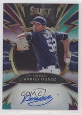 2020 Select Sparks Signatures Tri-Color Prizm 24/49 Andres Munoz Auto 0a4s
