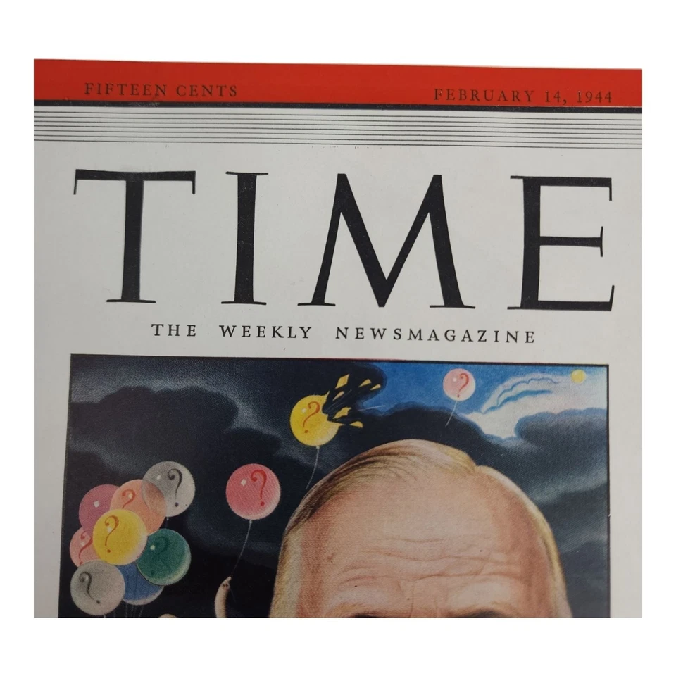 Vintage Time Magazine February 14 1944 Issue Featuring GOP Chairman Spangler Cov - Image 2 of 4