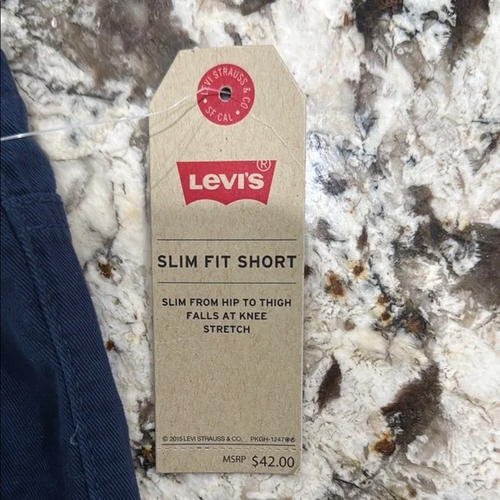 Levi's Boys Navy Slim Fit Shorts size Large - Picture 3 of 4