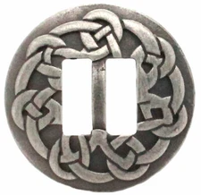 Pictish Knot Celtic Slotted Concho Antique Nickel 1-1/2" 20716-21 Stecksstore