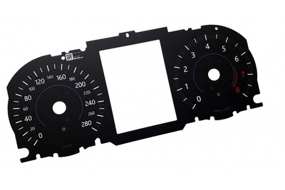Jaguar XF and XE, Range Rover Sport - Replacement dial - converted from MPH to K