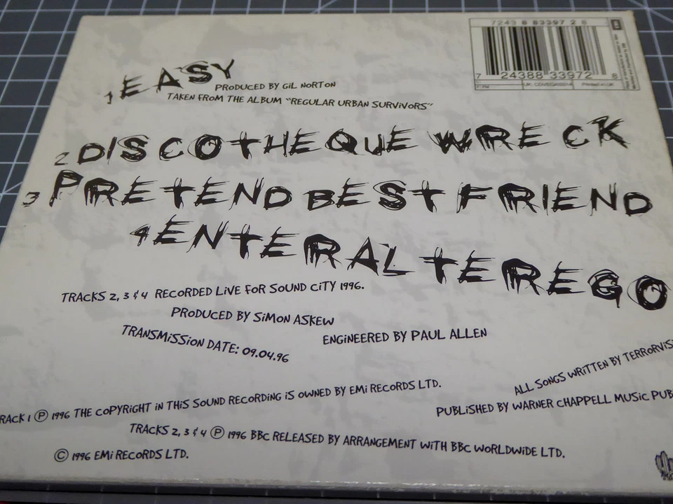 TERRORVISION * Easy (Maxi) * VG+ (CD) - Bild 2 von 2