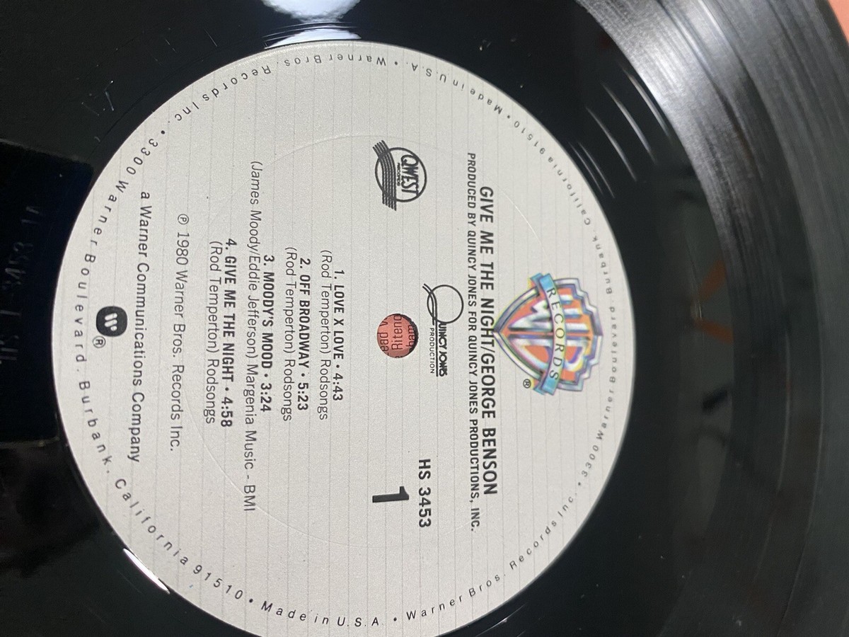 George Benson Give Me The Night Jazz Vinyl LP Record 1980 Quincy