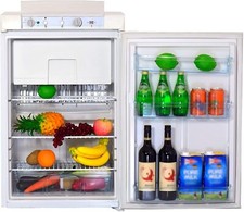 Smad 100L 3 Way Absorption Gas Fridge Freezer Motorhome Camping RV Cabin Home