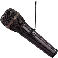 Realistic BLACK MICROPHONE Christmas Ornament by Broadway Gifts