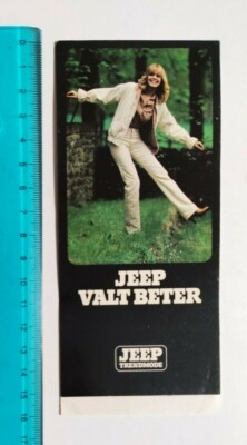 AUFKLEBER Jeep Valt Beter Trendmore 80s Original Aufkleber