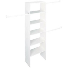 Closetmaid 24" Vertical Closet Organizer w/ Extendable Rods - White