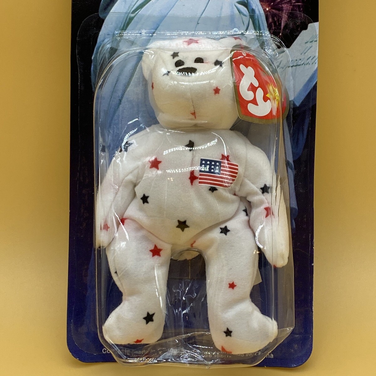 Glory the Bear McDonalds Ty Beanie Baby with Rare Errors 1993/1997