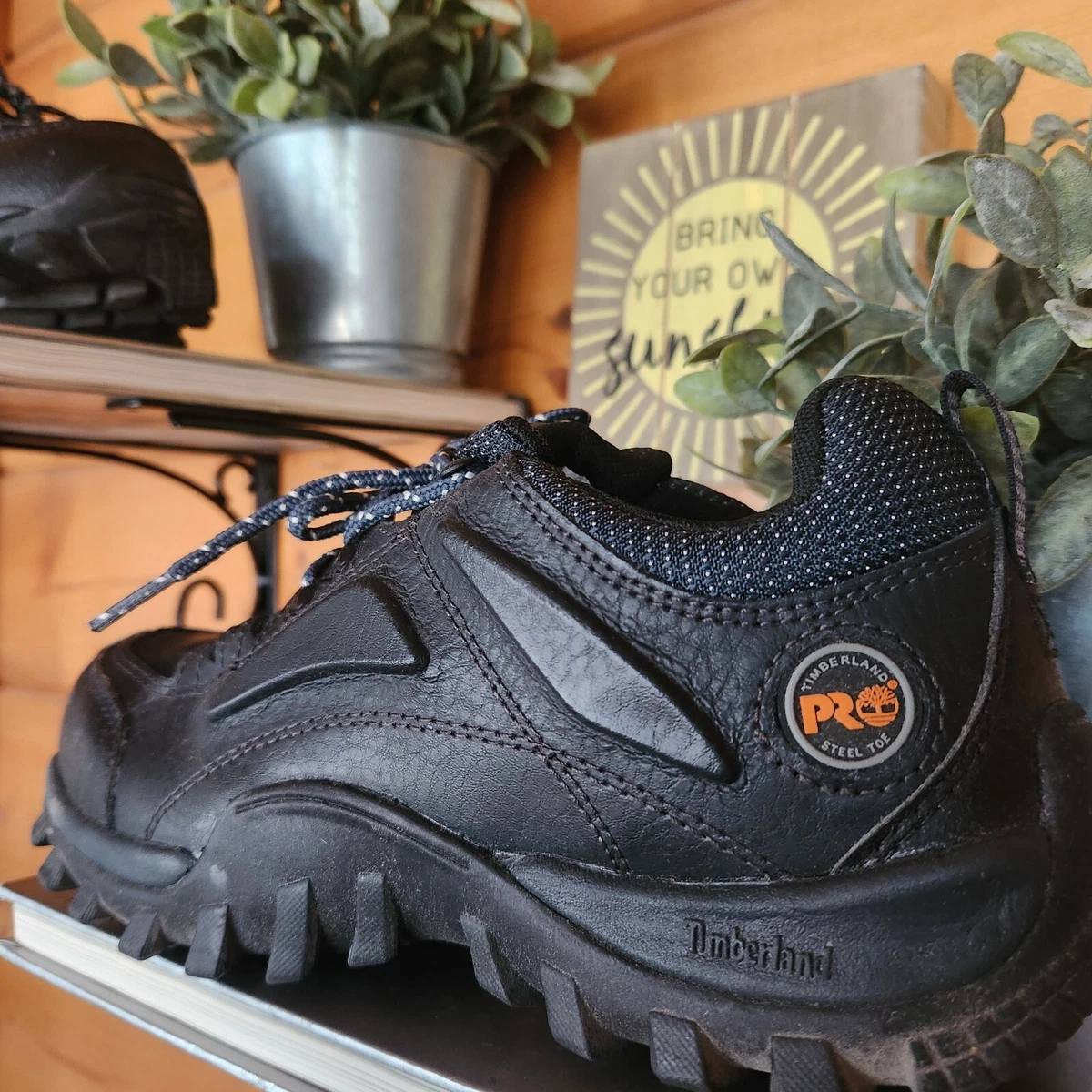 Timberland Pro Men s Mudsill Black Steel Toe Work Shoes Sneakers