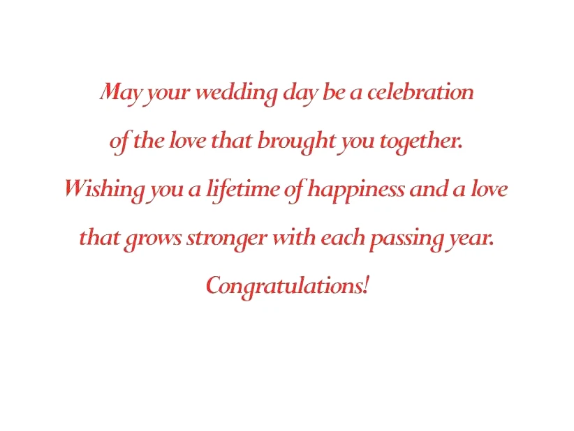 Tarjeta de felicitación de boda nombres personalizados y fecha viene con verso interior Foto 2 de 4